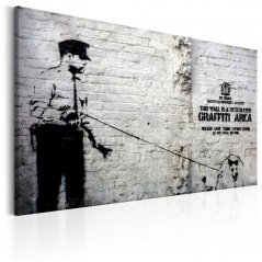 Obraz - Graffiti: Policista se psem (Banksy)
