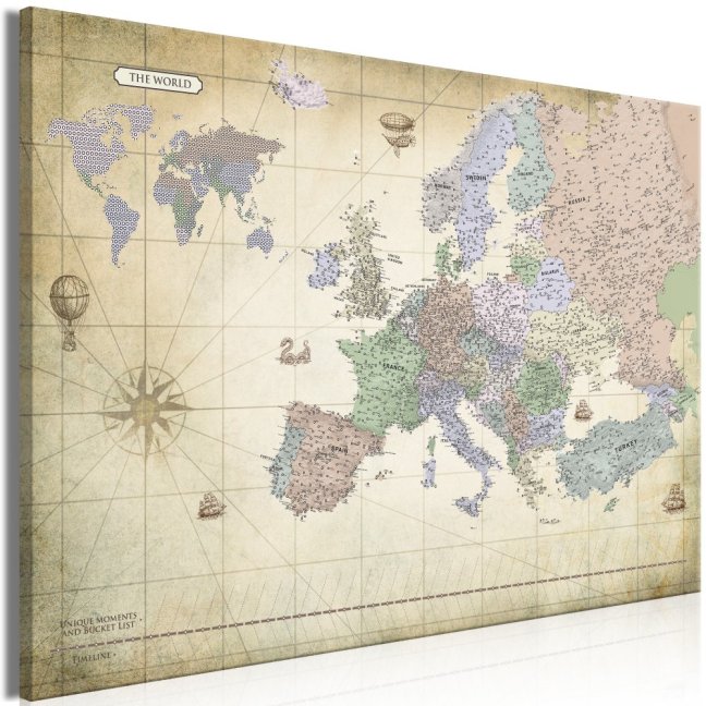 Obraz - Mapa Evropy II