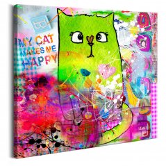 Obraz - Bláznivá kočka pro děti