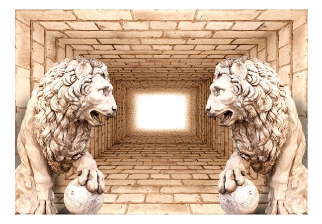 Samolepící fototapeta - Tajemství lvů