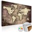 Korková nástěnka - Drahocenný svět - Mapa