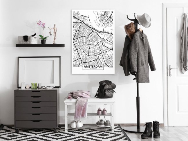 Obraz - Mapa Amsterdamu