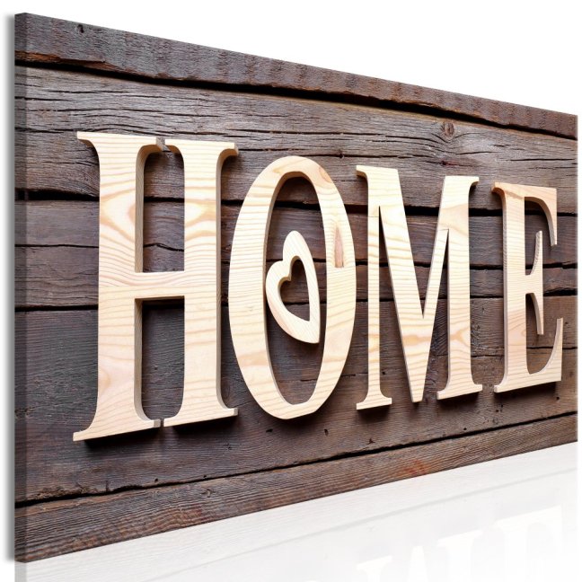 Obraz - Dřevěný nápis HOME