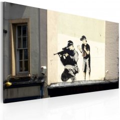 Obraz - Odstřelovač a chlapec (Banksy)