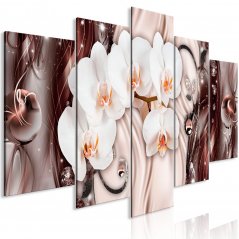 Obraz - Orchidejový vodopád - růžový