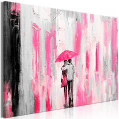 Obraz - Dáždnik pre milovníkov - ružový