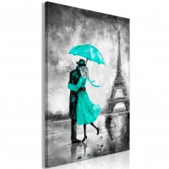Obraz - Pařížská mlha - zelená