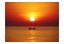 Fototapeta - Západ slunce s rybářským člunem