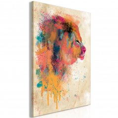 Obraz - Akvarelový lev