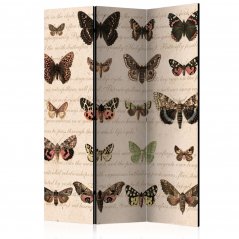 Paraván - Retro styl: Motýli
