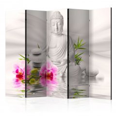 Paraván - Buddha a orchideje II