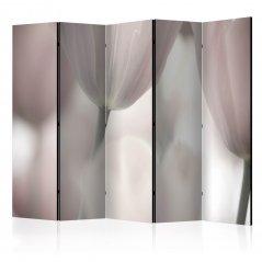Paraván - Umělěcké tulipány - černobílé II