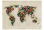 Fototapeta - Mapa sveta - kaleidoskop farieb