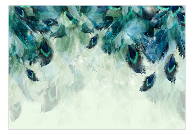 Samolepiaca fototapeta - Smaragdové perie