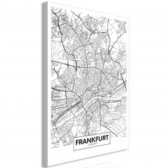 Obraz - Mapa Frankfurtu nad Mohanom