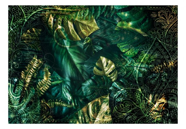 Samolepiaca fototapeta - Smaragdová džungľa