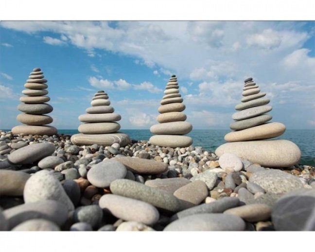 Fototapeta - Kameny na pláži