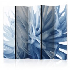 Paraván - Květina - modrá jiřina II