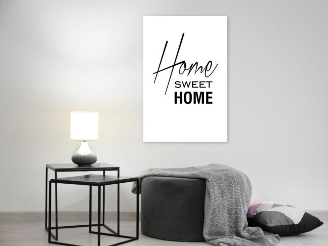 Obraz - Černá a bílá: Sladký domov