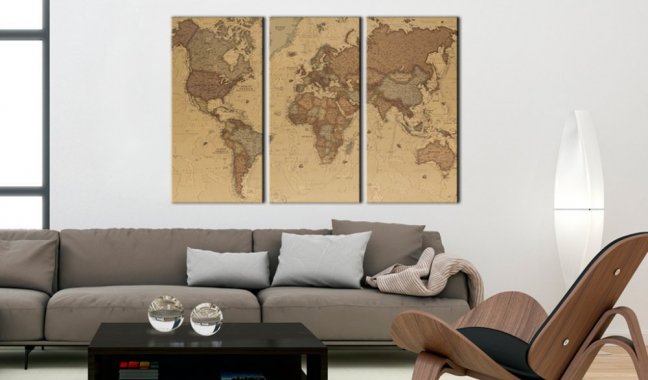 Obraz - Stylová mapa světa