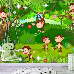 Fototapeta - Opičí triky pro děti