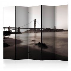 Paraván - San Francisco: Čiernobiely most Golden Gate II