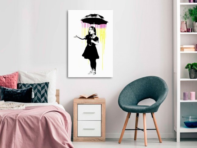 Obraz - Dívka s deštníkem