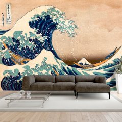 Fototapeta - Hokusai: Velká vlna u Kanagawy (reprodukce)