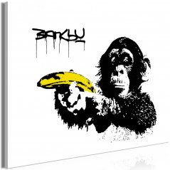 Obraz - Banksy: Opice s banánem