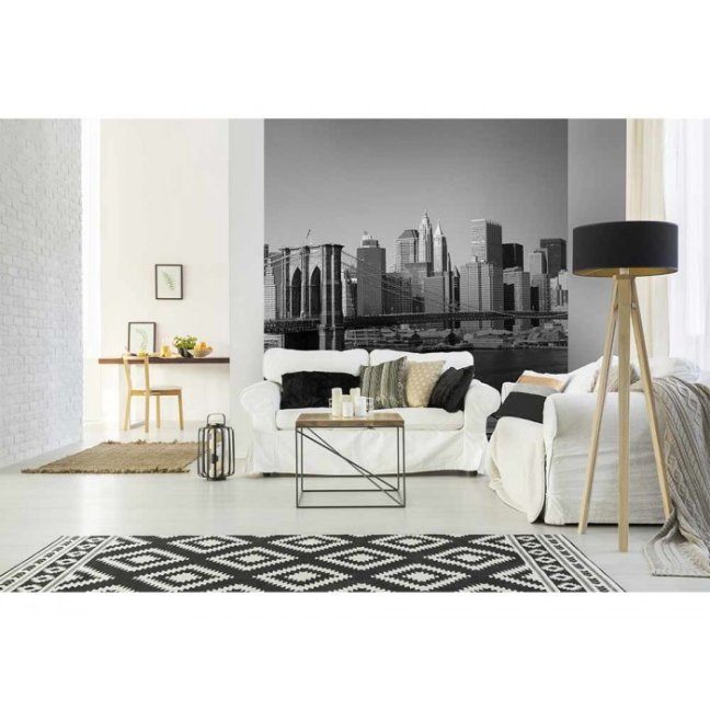 Fototapeta - Manhattan v šedé barvě - Šířka x Výška: 375x250