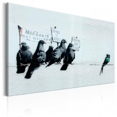 Obraz - Protestující ptáci od Banksyho