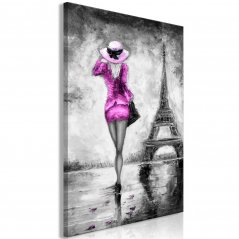 Obraz - Parížanka - ružový