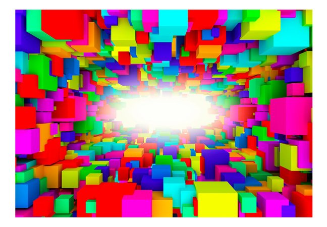 Fototapeta - Svetlo v farebné geometrii