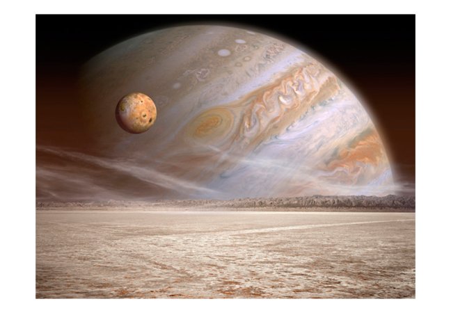 Fototapeta - Malá a velká planeta
