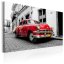 Obraz - Kubánske klasické auto - červené