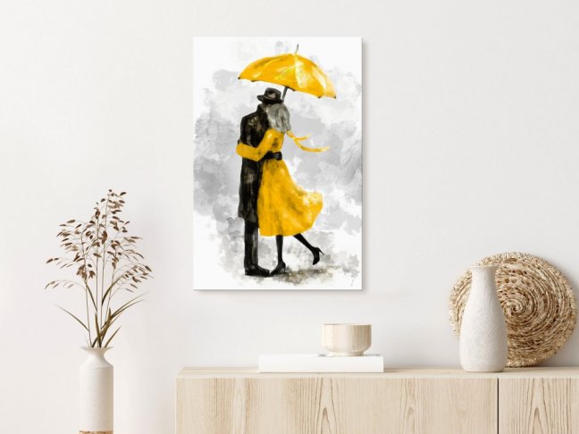 Obraz - Pod žlutým deštníkem