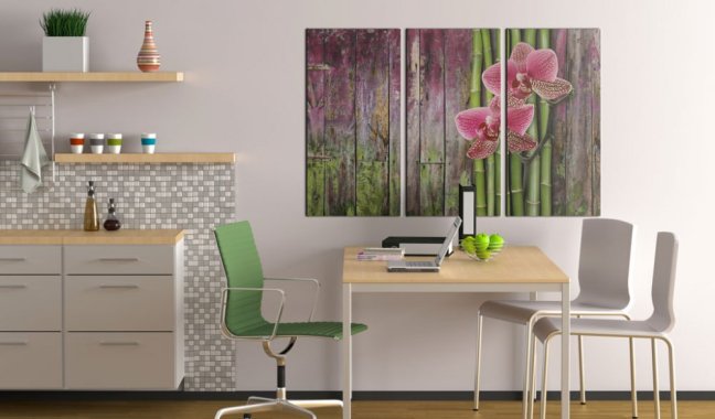Obraz - Květina a bambus