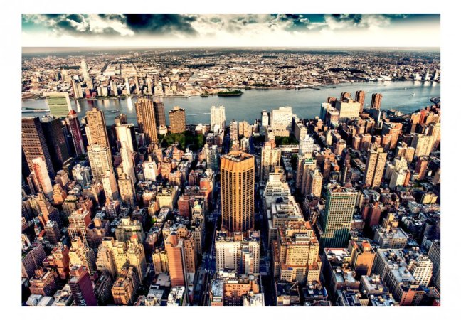 Samolepiaca fototapeta - Pohľad na New York z vtáčej perspektívy