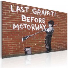 Obraz - Poslední graffiti před dálnicí (Banksy)