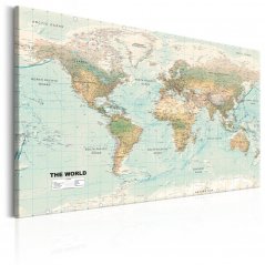 Obraz - Mapa světa: Krásný svět