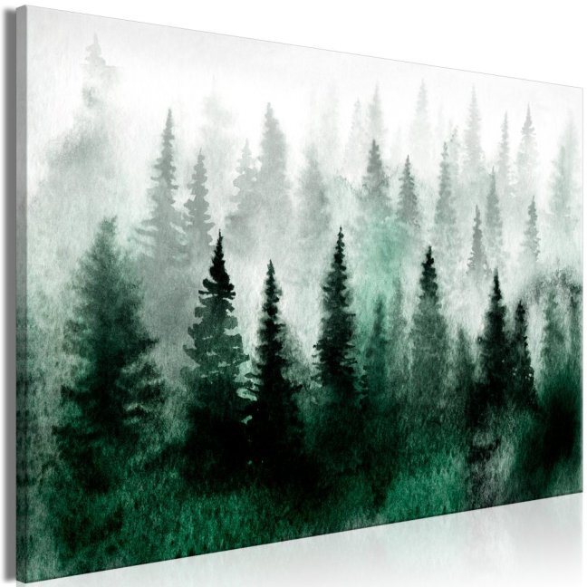 Obraz - Škandinávsky hmlistý les