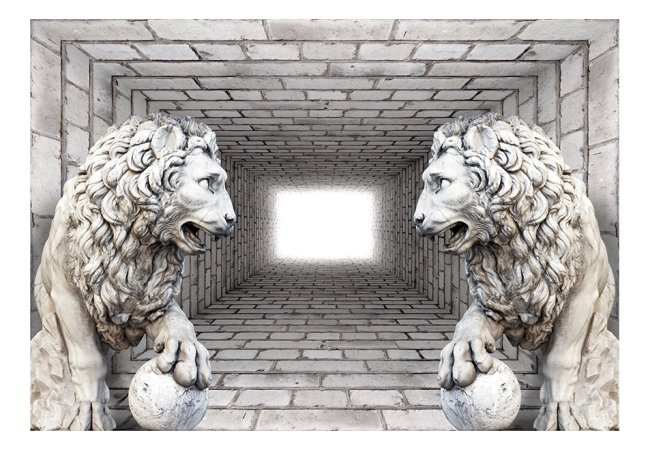 Samolepící fototapeta - Kamenní lvi