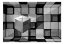 Fototapeta - Rubikova kocka v sivej farbe