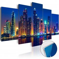 Obraz na akrylátovom skle - Noci v Dubaji