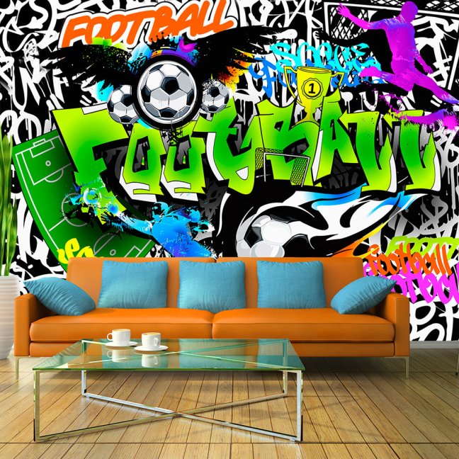 Fototapeta - Futbalové graffiti