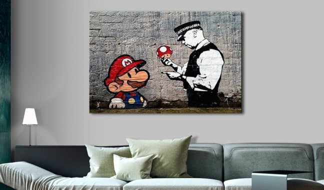 Obraz - Mario a policajt od Banksyho