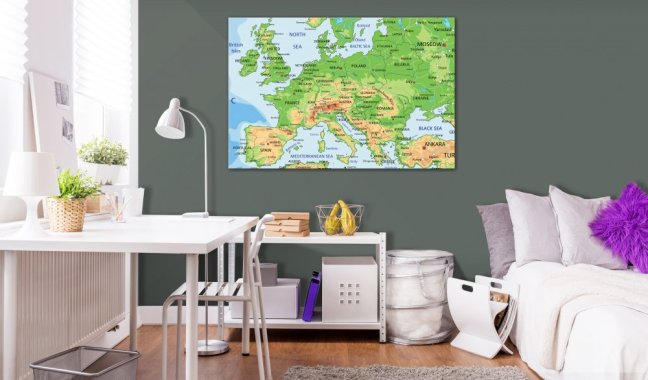 Obraz - Mapa Evropy