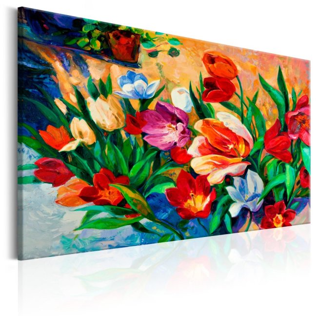 Obraz - Umění barev: Tulipány