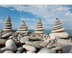 Fototapeta - Kameny na pláži