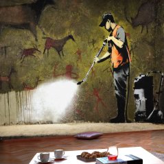 Fototapeta - Banksy - jeskynní malba